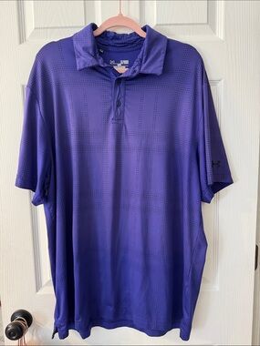 Under Armour Purple Ombré Polo
